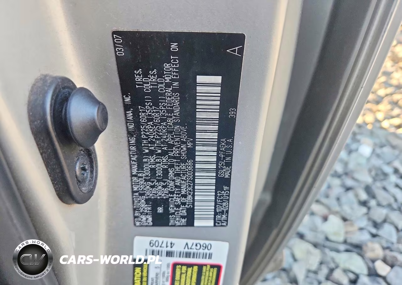 2007 Toyota Sienna Le VIN:5TDBK23C27S003686 - 14