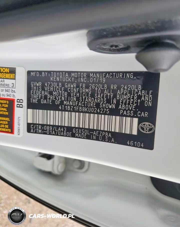 2019 Toyota Avalon Limited VIN:4T1BZ1FB8KU024275 - 12