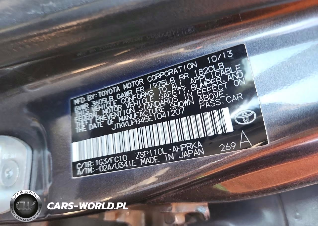 2014 Toyt Scion Xd VIN:JTKKUPB45E1041207 - 13