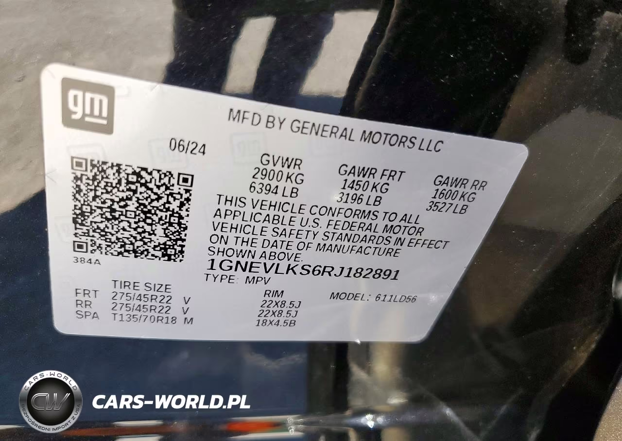 2024 Chevrolet Traverse Rs VIN:1GNEVLKS6RJ182891 - 13