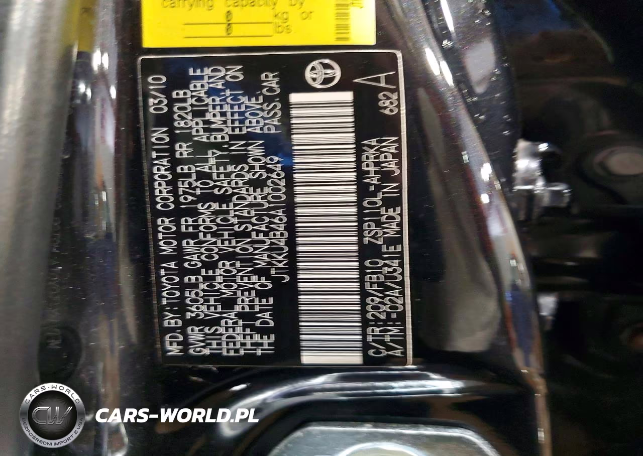 2010 Scion Xd Base VIN:JTKKU4B46A1002649 - 12