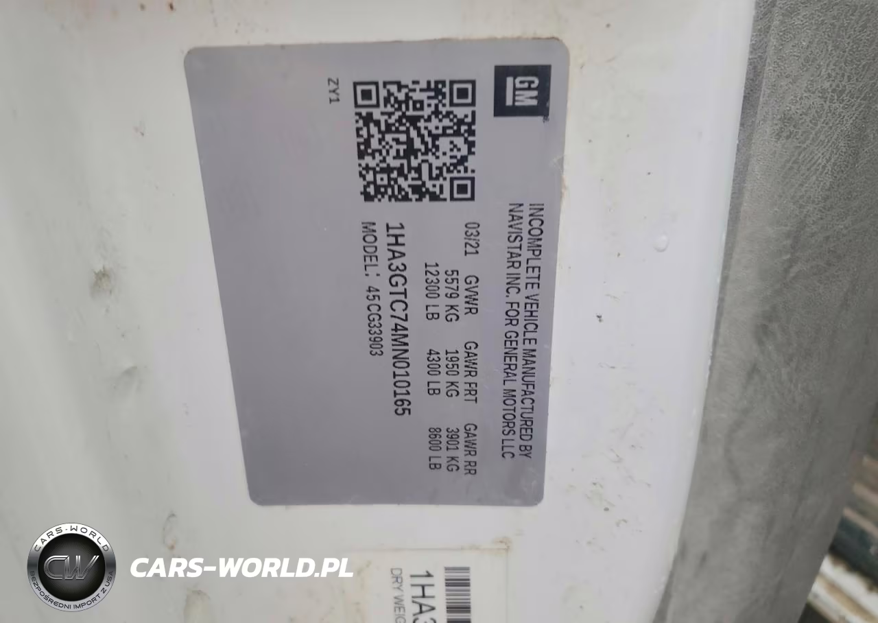 2021 Chevrolet Express Delivery Truck VIN:1HA3GTC74MN010165 - 13