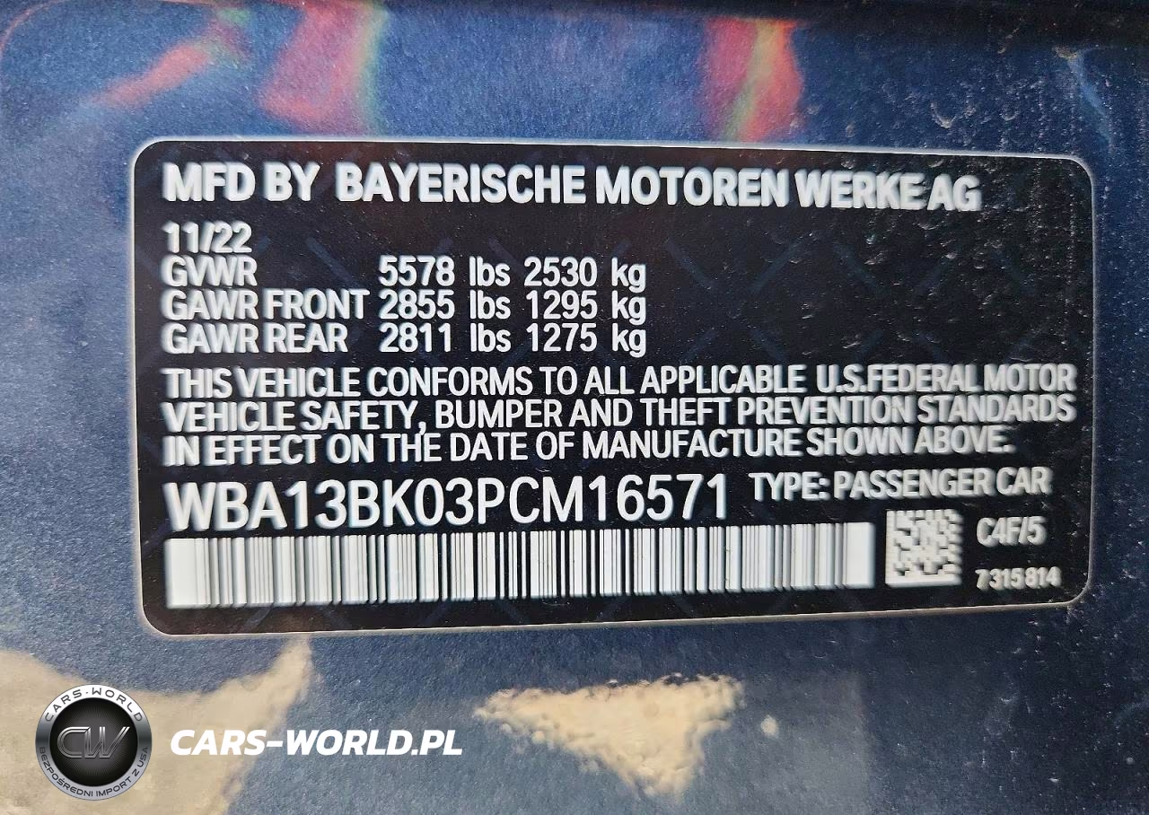 2023 BMW M550Xi VIN:WBA13BK03PCM16571 - 12