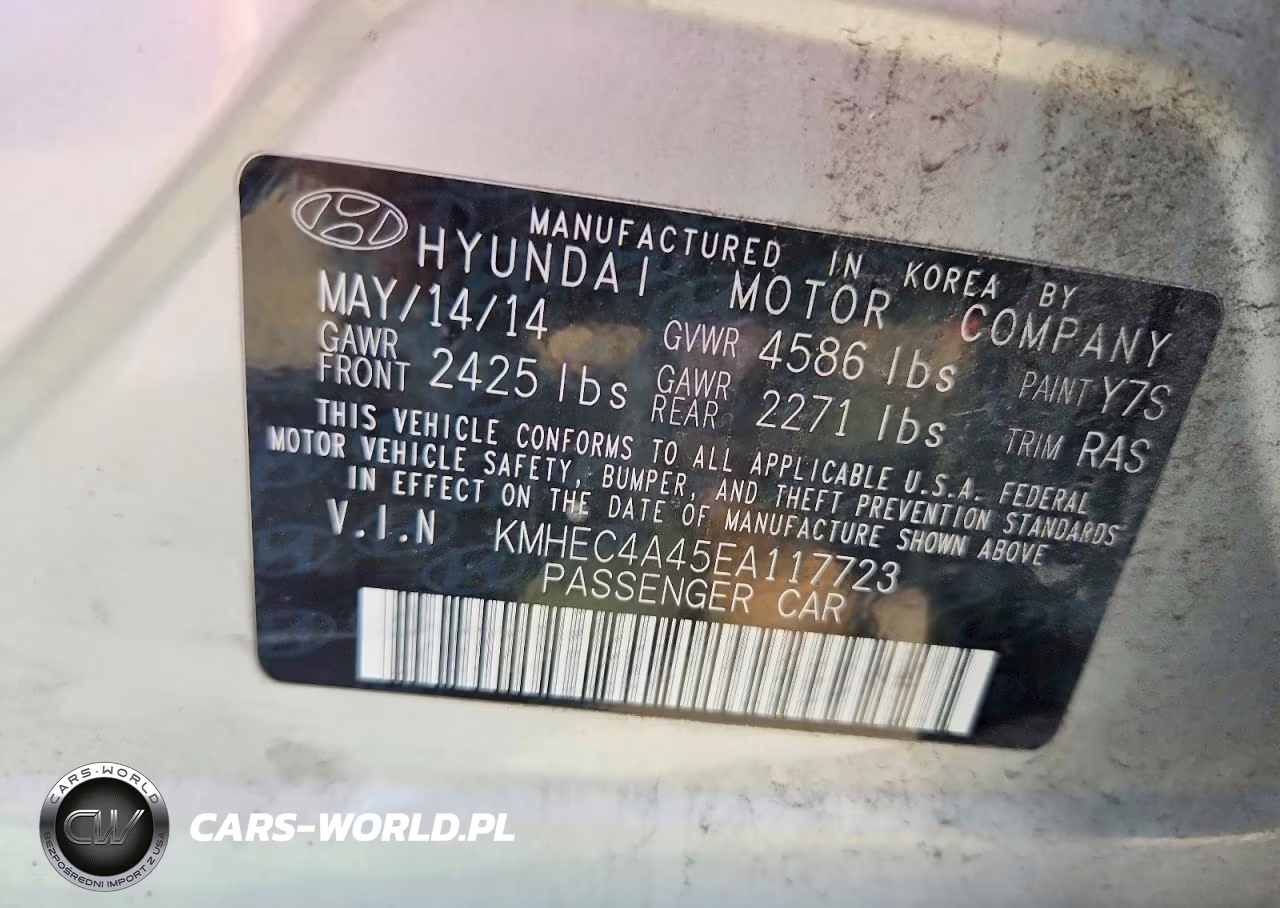 2014 Hyundai Sonata Hybrid VIN:KMHEC4A45EA117723 - 12