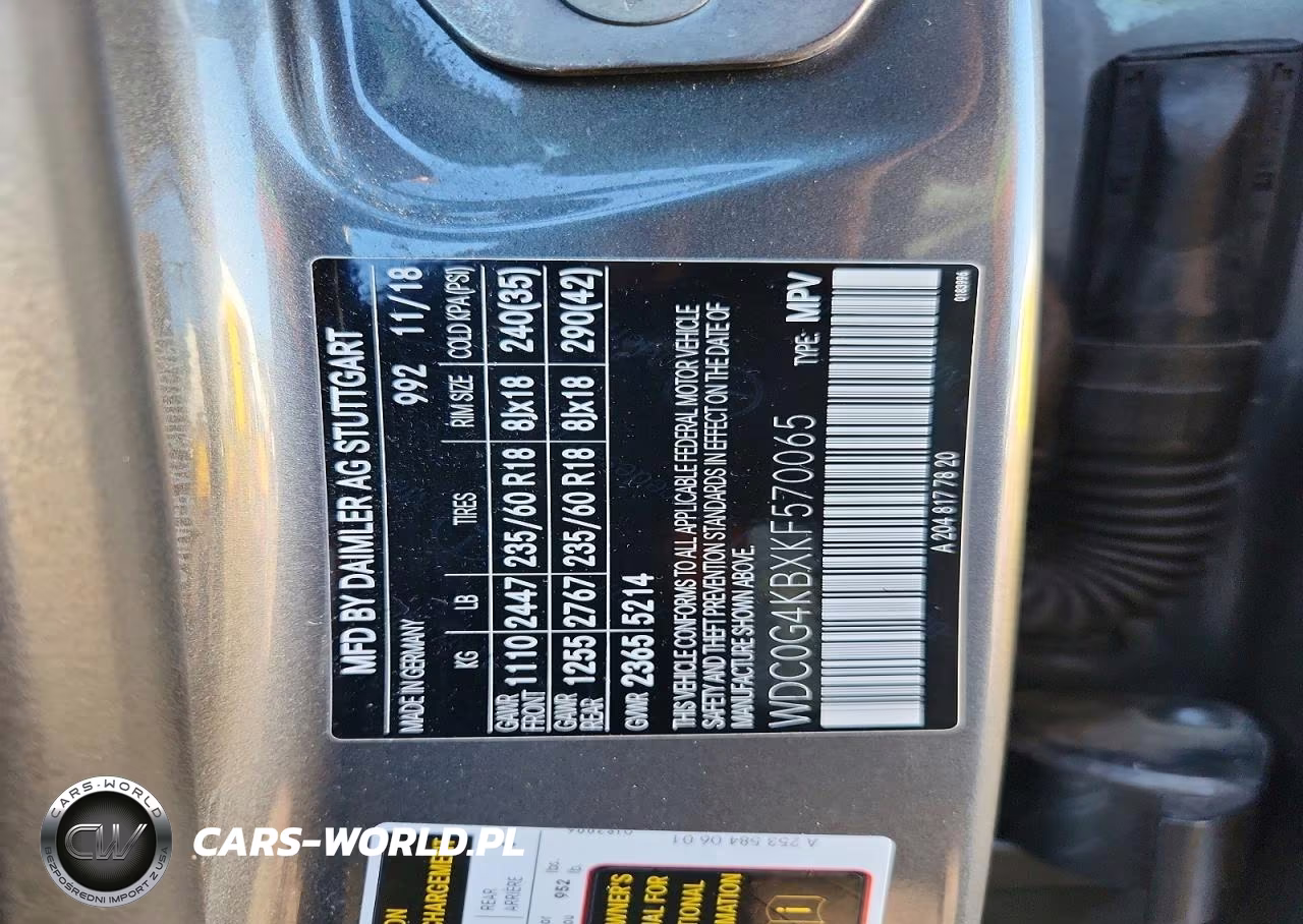 2019 Mercedes-Benz Glc 300 4Matic VIN:WDC0G4KBXKF570065 - 13