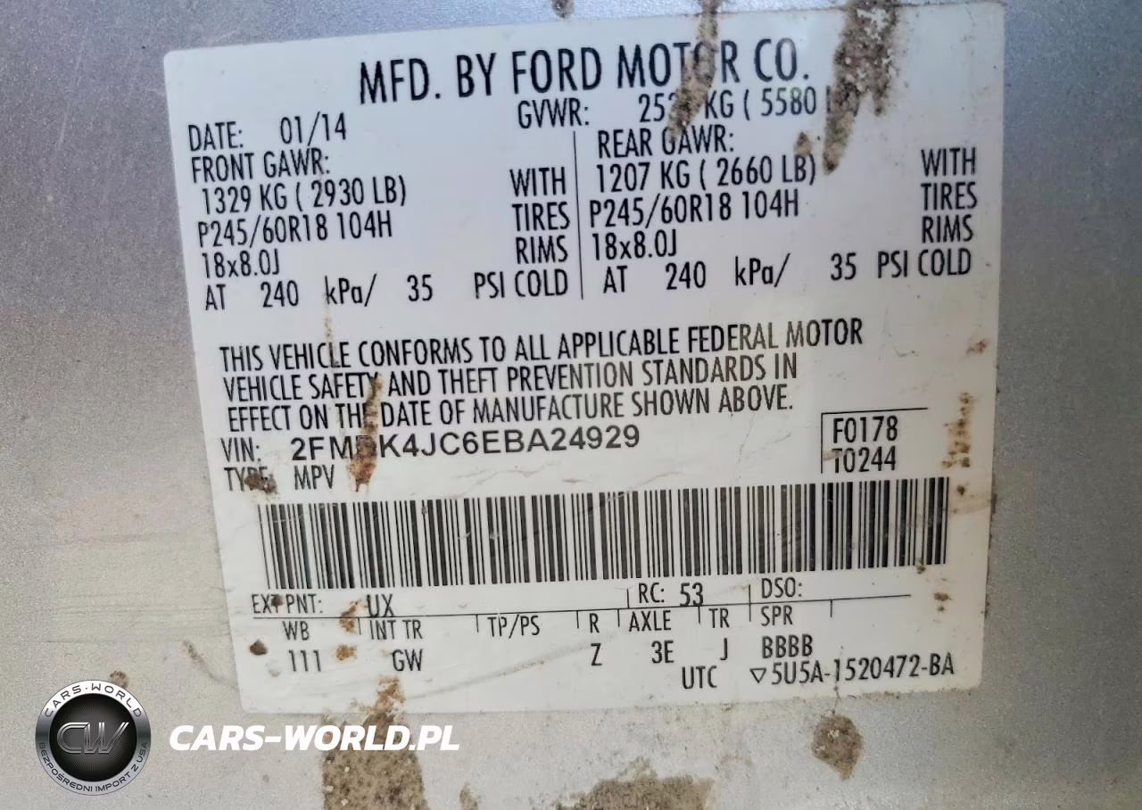 2014 Ford Edge Sel VIN:2FMDK4JC6EBA24929 - 13