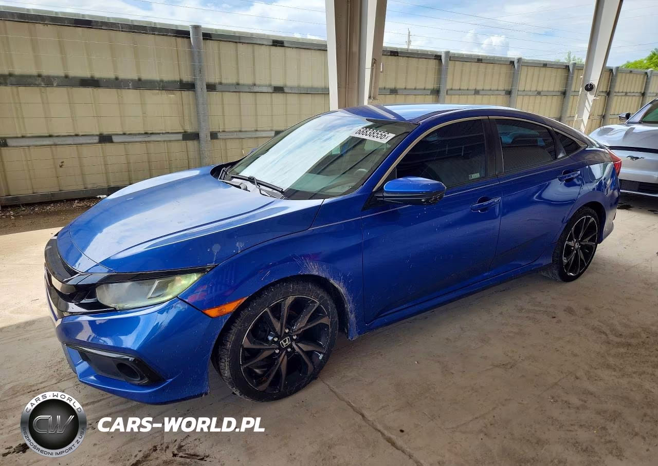 2019 Honda Civic Sport VIN:19XFC2F89KE005640 - 1