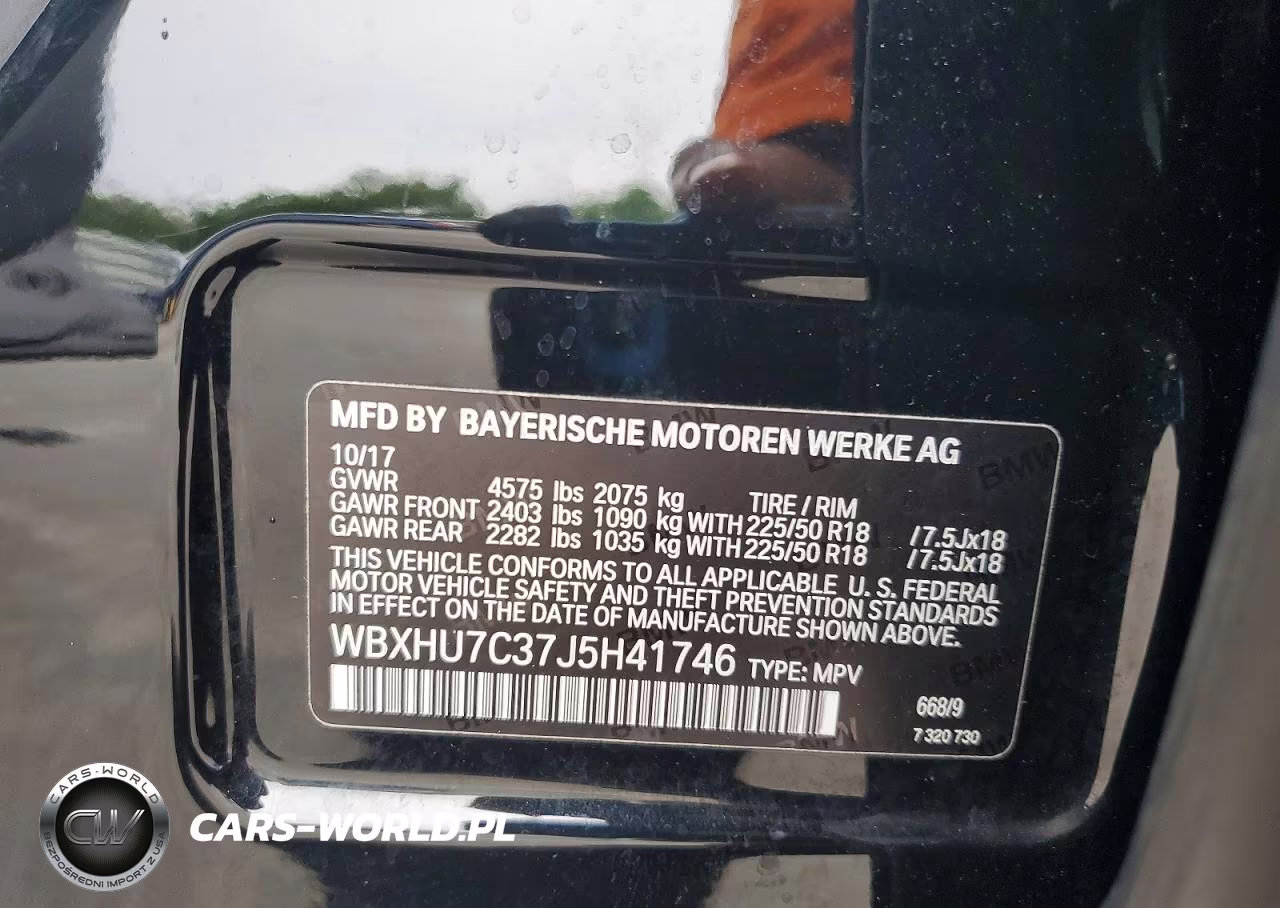 2018 BMW X1 Sdrive28I VIN:WBXHU7C37J5H41746 - 13