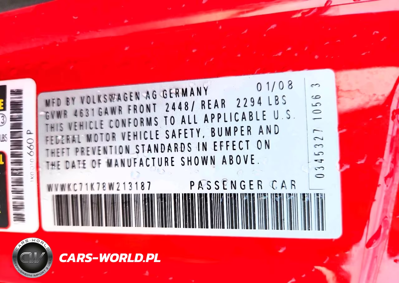 2008 Volkswagen R32 VIN:WVWKC71K78W213187 - 12
