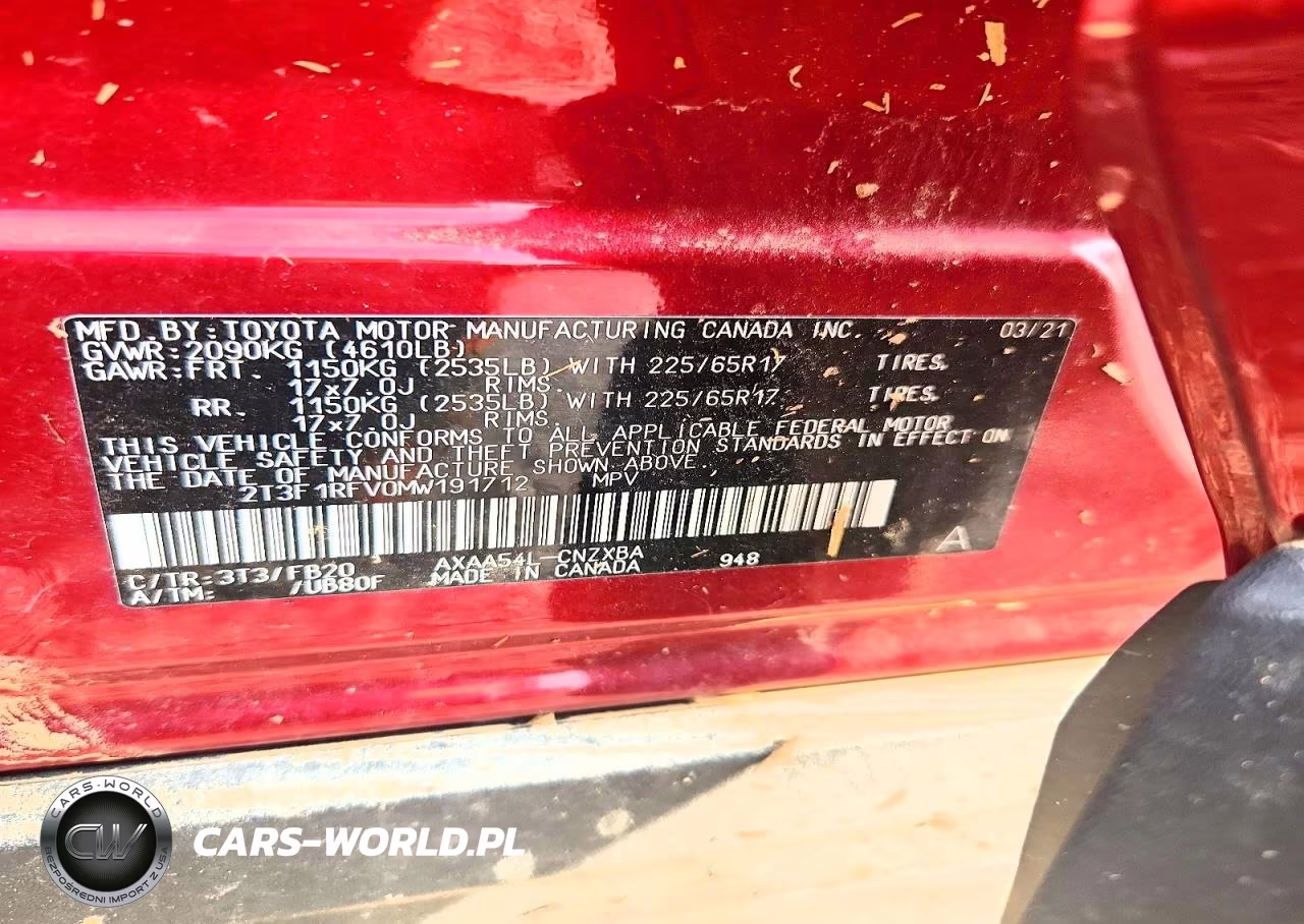 2021 Toyota Rav4 Le VIN:2T3F1RFV0MW191712 - 13