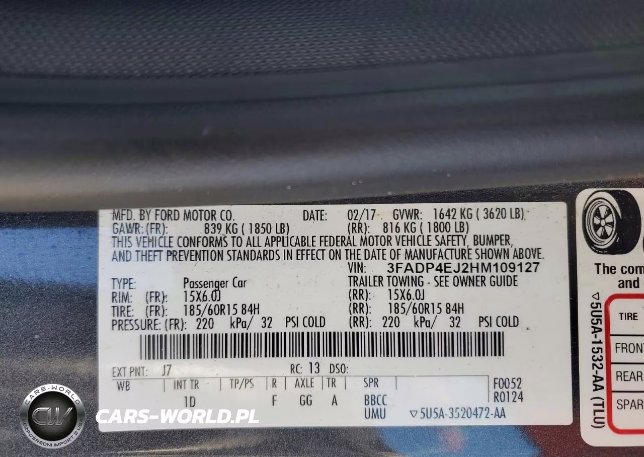 2017 Ford Fiesta Se VIN:3FADP4EJ2HM109127 - 13
