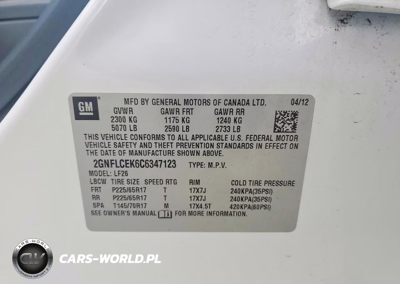 2012 Chevrolet Equinox Ls VIN:2GNFLCEK6C6347123 - 13