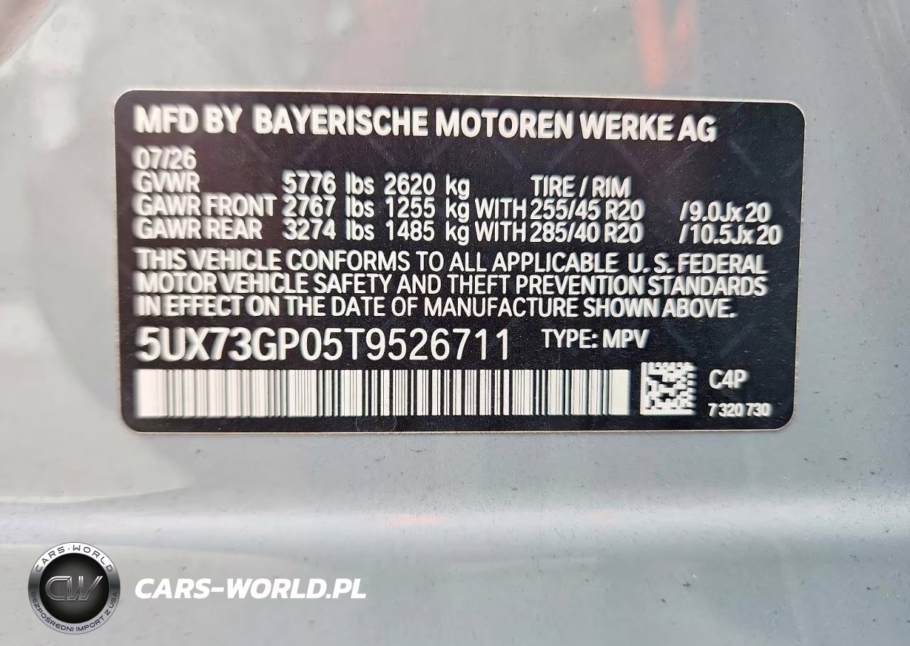 2026 BMW X3 M50 VIN:5UX73GP05T9526711 - 13