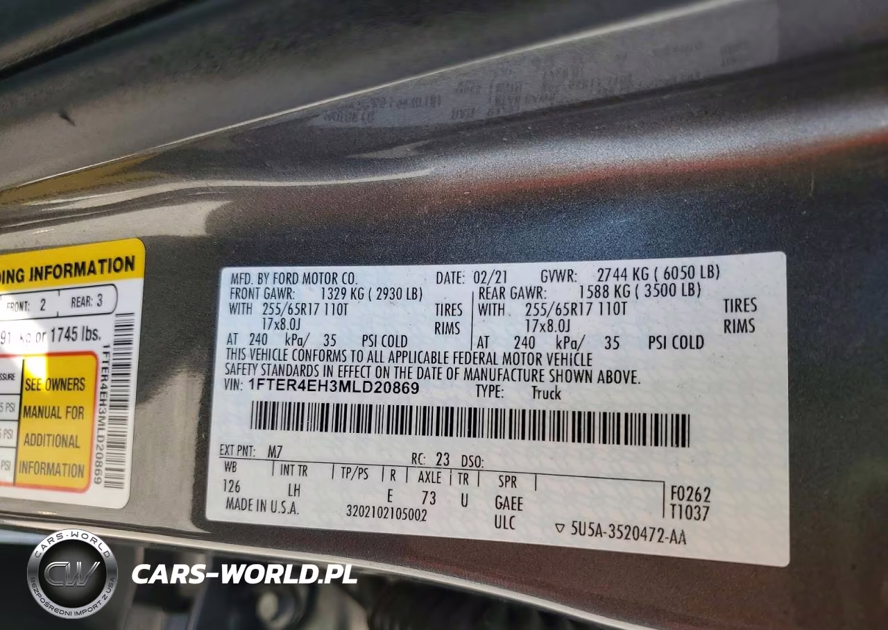 2021 Ford Ranger Xl VIN:1FTER4EH3MLD20869 - 12