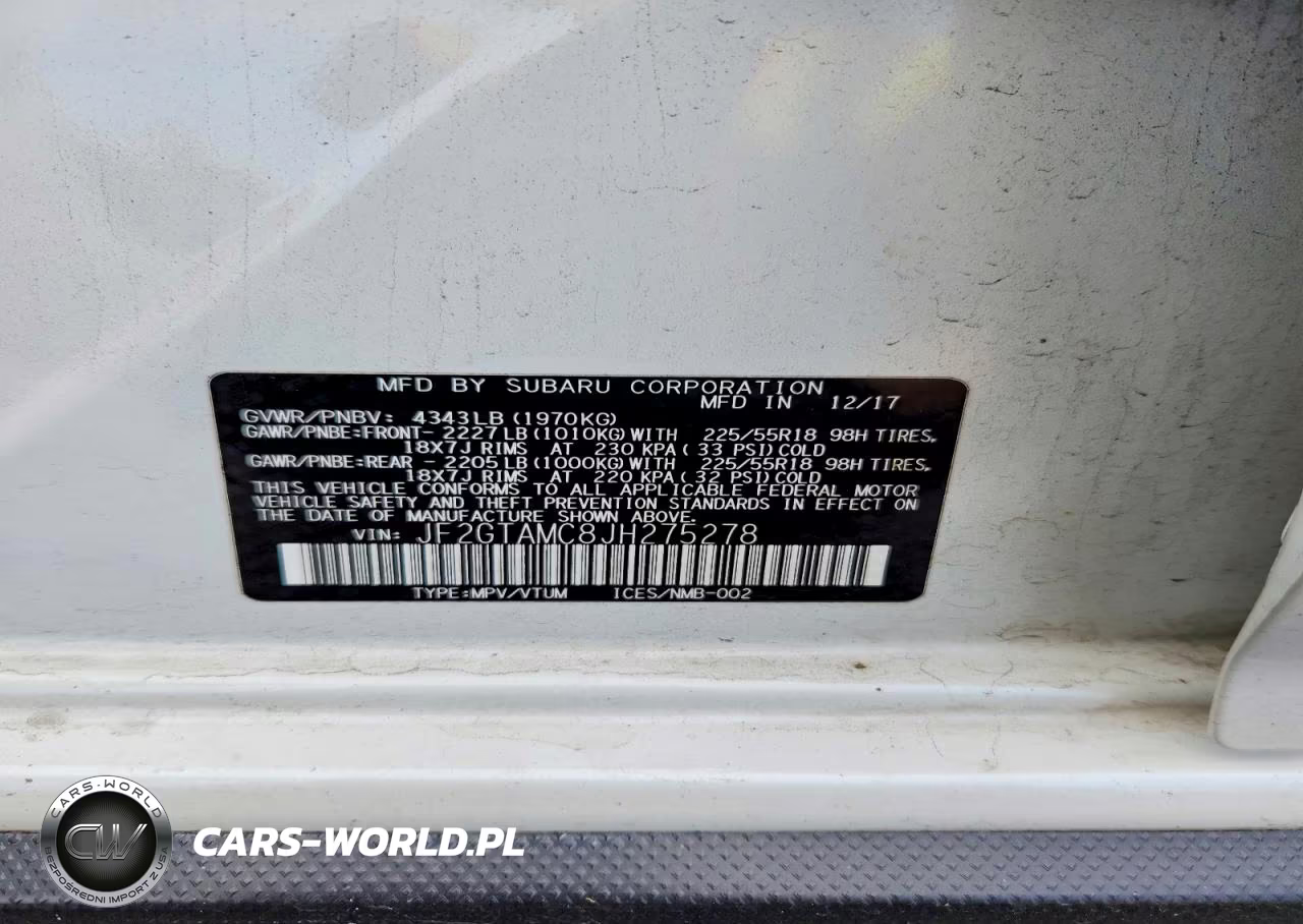 2018 Subaru Crosstrek Limited VIN:JF2GTAMC8JH275278 - 13