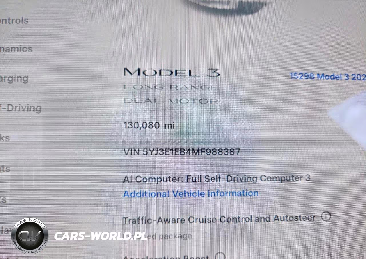 2021 Tesla Model 3 VIN:5YJ3E1EB4MF988387 - 9