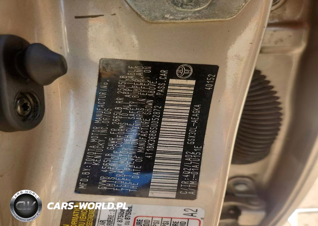 2005 Toyota Avalon Xls VIN:4T1BK36B65U052872 - 12