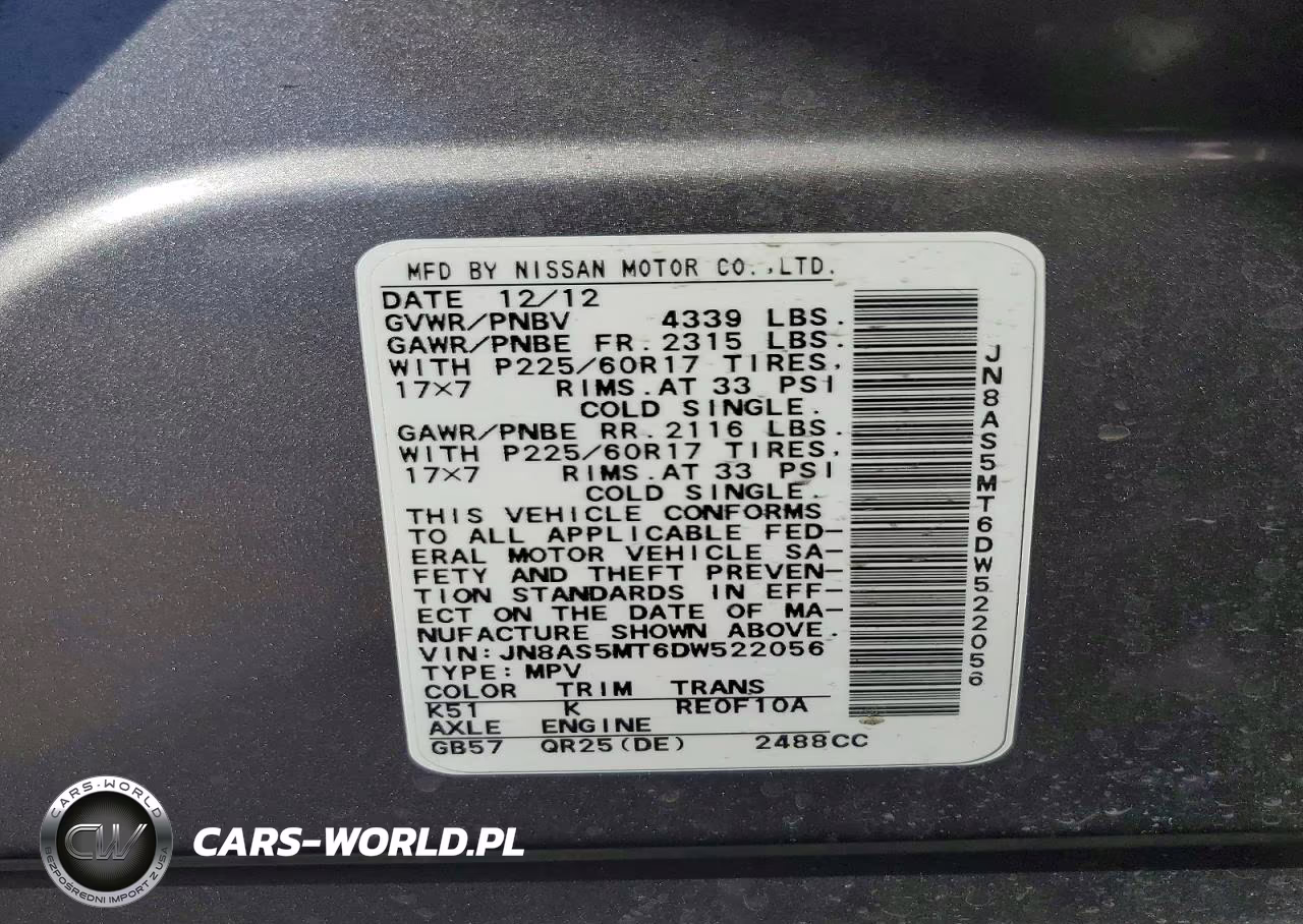 2013 Nissan Rogue S VIN:JN8AS5MT6DW522056 - 13