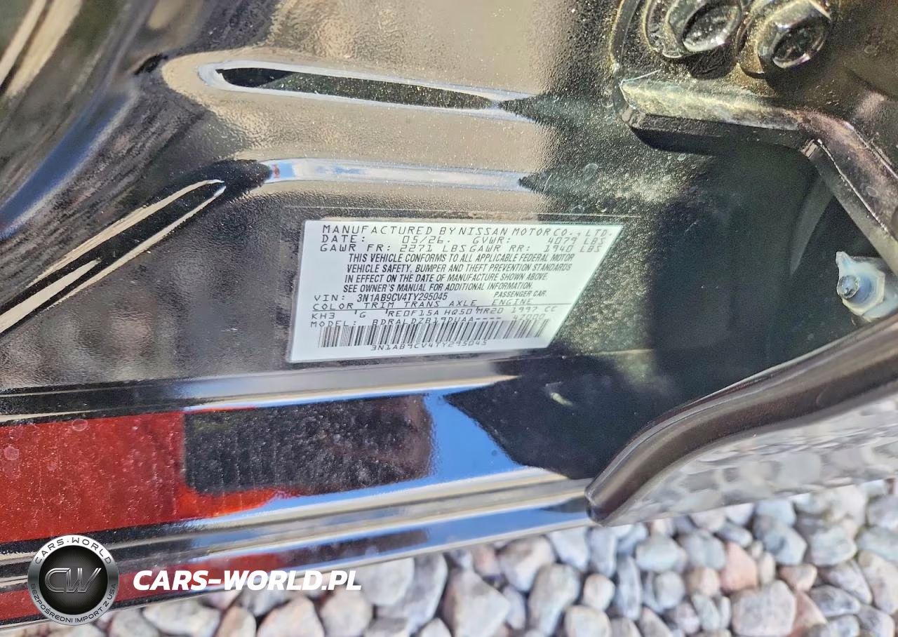 2026 Nissan Sentra Sv VIN:3N1AB9CV4TY295045 - 12