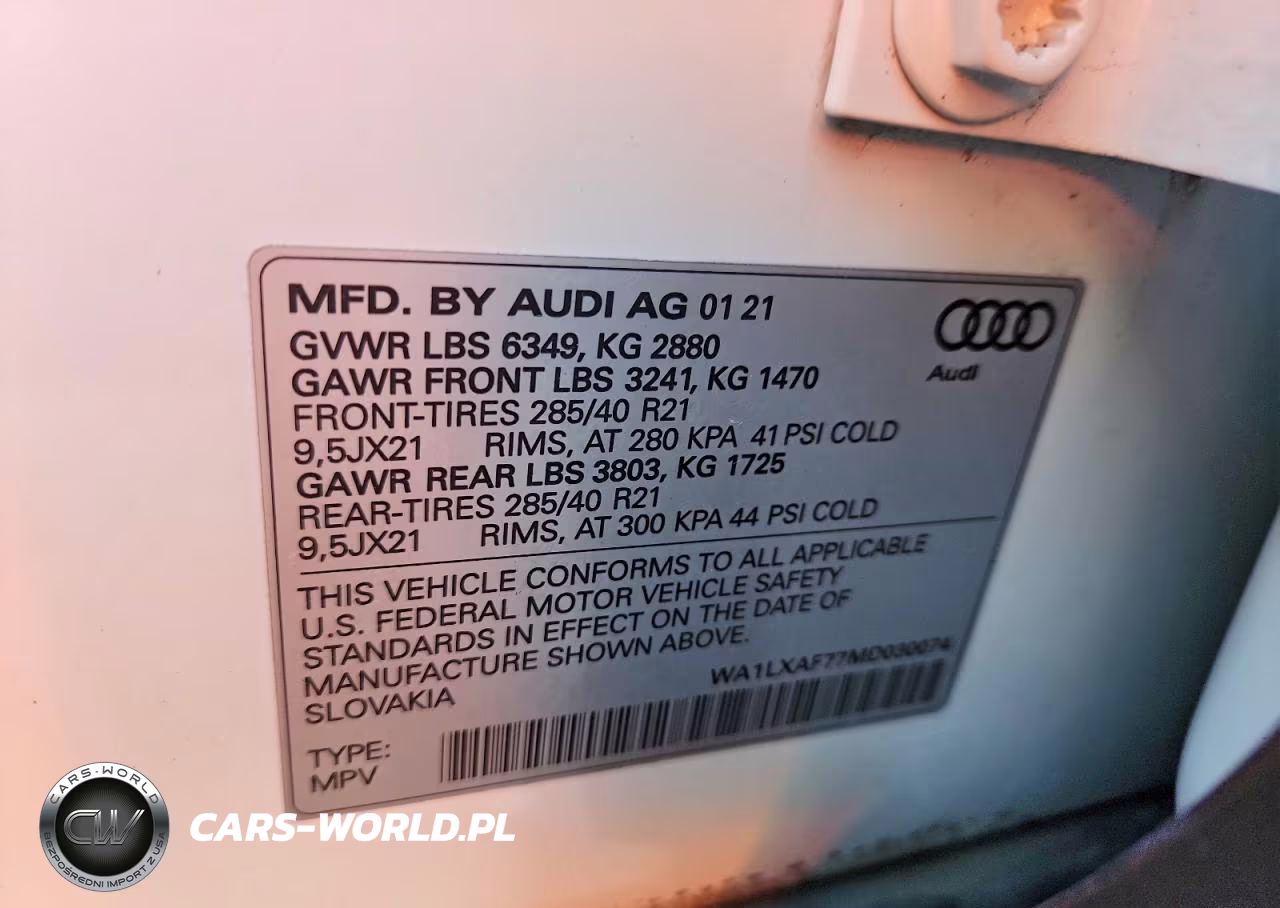2021 Audi Q7 Premium Plus VIN:WA1LXAF77MD030074 - 12