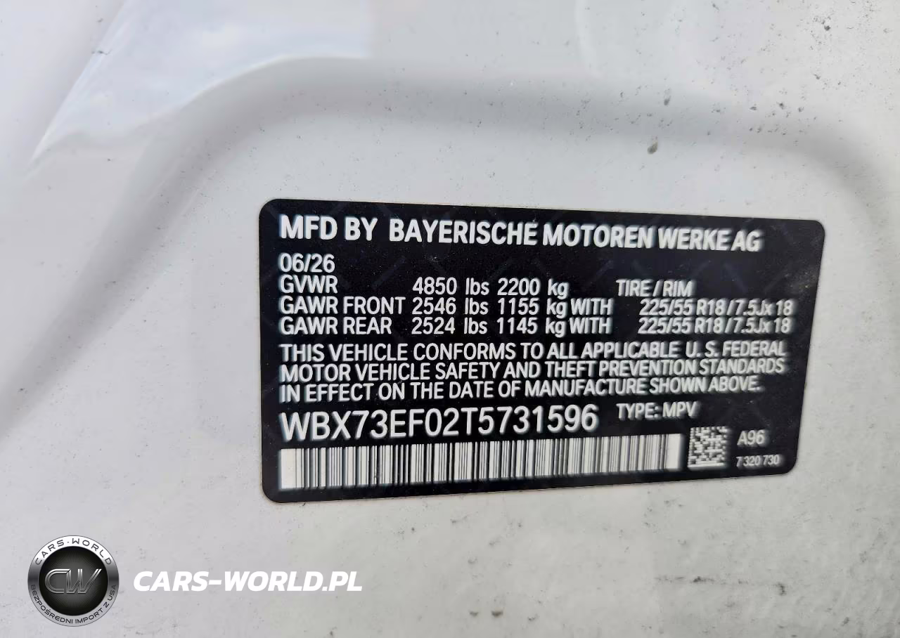 2026 BMW X1 xDrive28I VIN:WBX73EF02T5731596 - 12