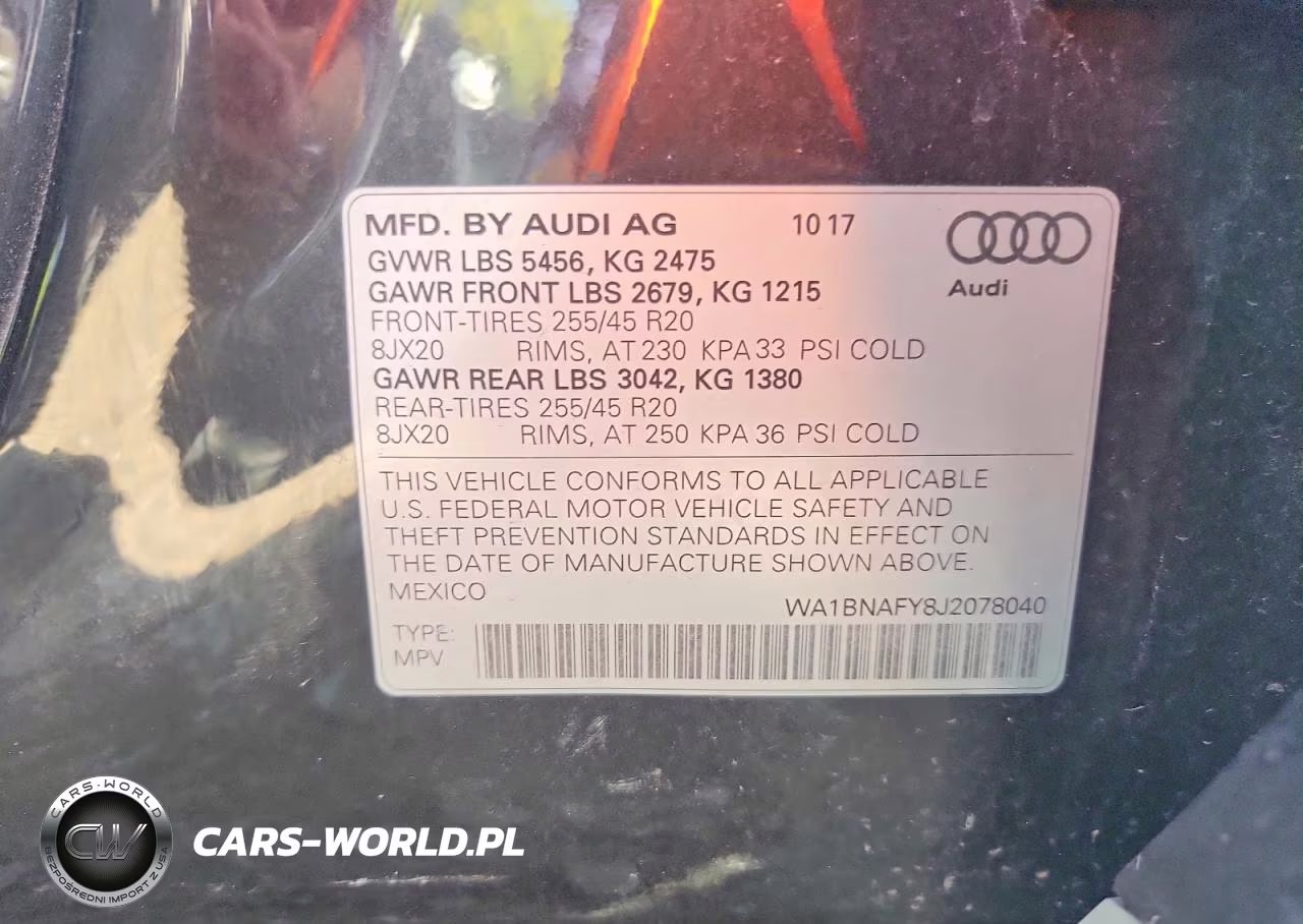 2018 Audi Q5 Premium Plus VIN:WA1BNAFY8J2078040 - 13