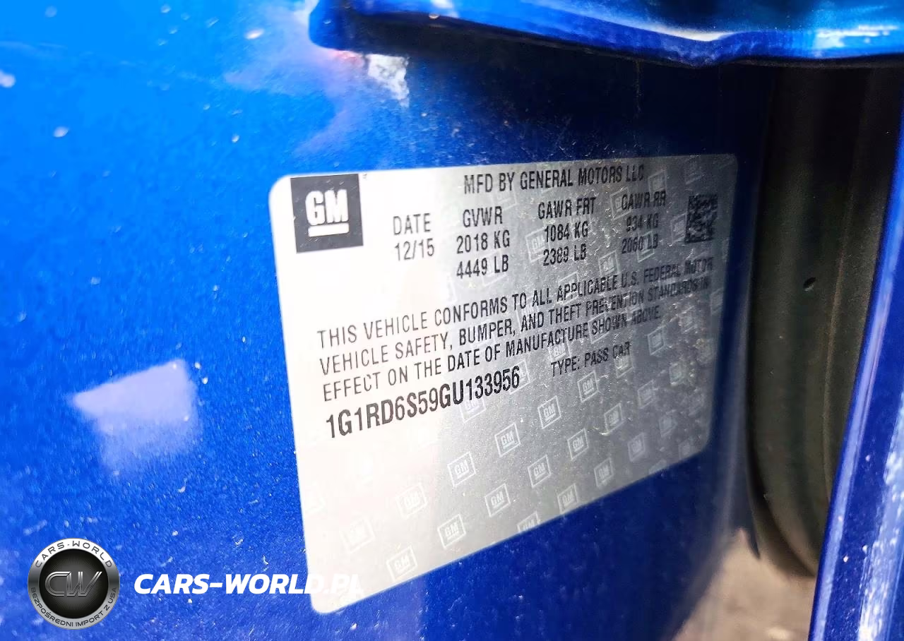 2016 Chevrolet Volt Ltz VIN:1G1RD6S59GU133956 - 12