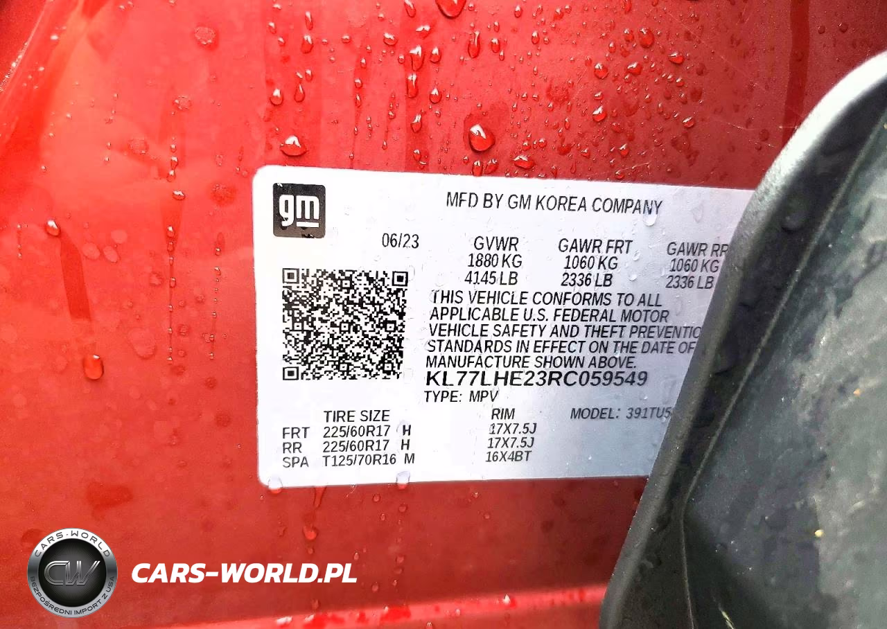 2024 Chevrolet Trax 1Lt VIN:KL77LHE23RC059549 - 13