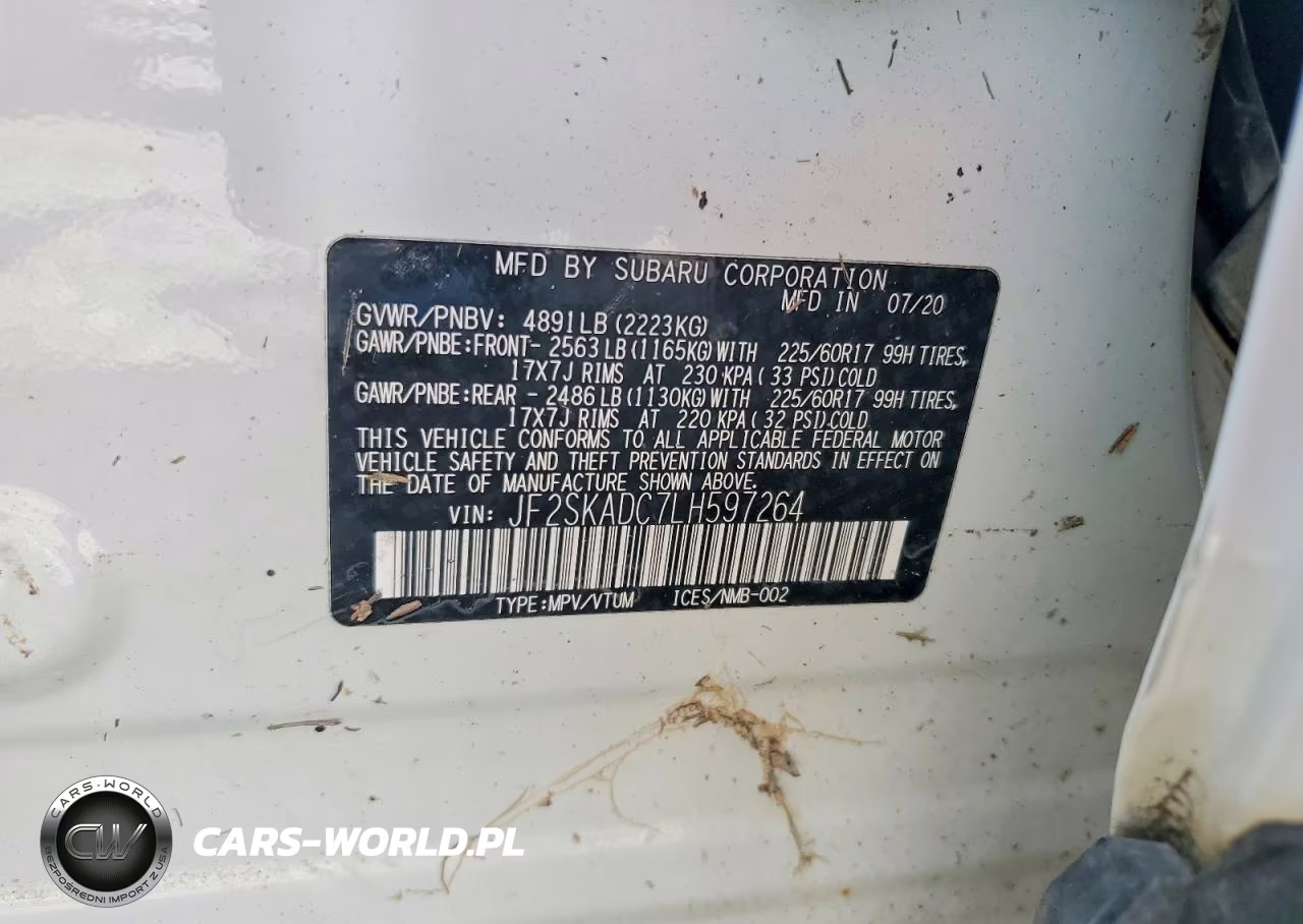 2020 Subaru Forester VIN:JF2SKADC7LH597264 - 13