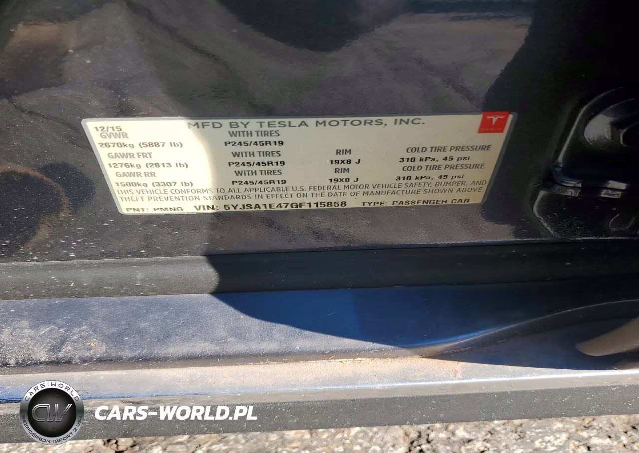 2016 Tesla Model S VIN:5YJSA1E47GF115858 - 12