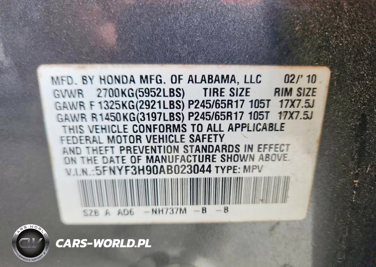 2010 Honda Pilot Touring VIN:5FNYF3H90AB023044 - 14