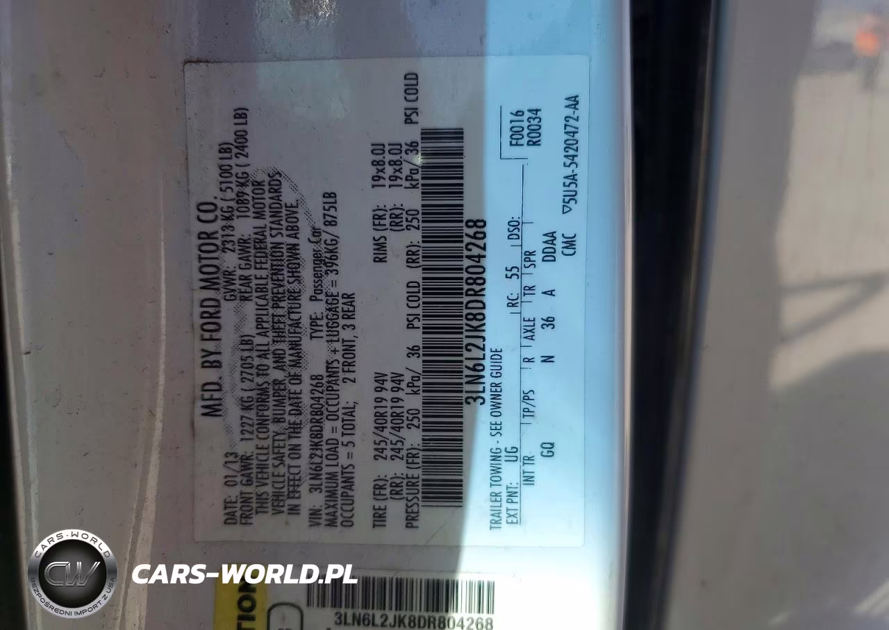 2013 Lincoln Mkz VIN:3LN6L2JK8DR804268 - 12