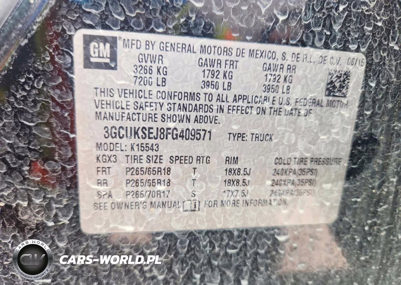 2015 Chevrolet Silverado K1500 Ltz VIN:3GCUKSEJ8FG409571 - 12