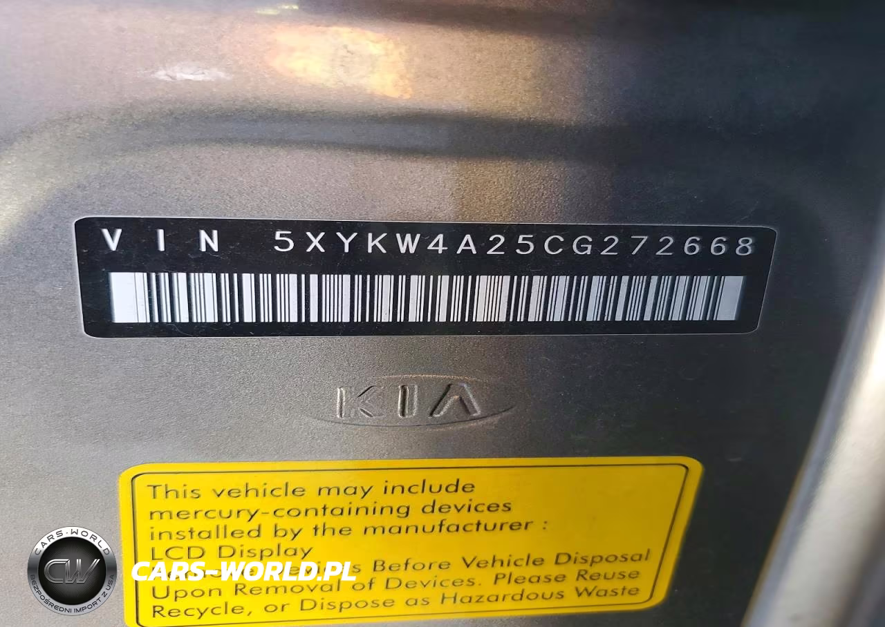 2012 Kia Sorento Sx VIN:5XYKW4A25CG272668 - 13