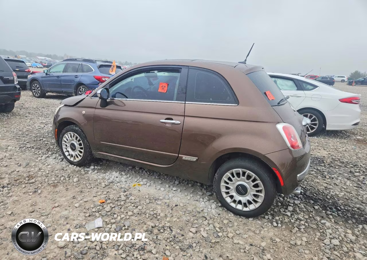2012 Fiat 500 Lounge VIN:3C3CFFCR5CT118405 - 2