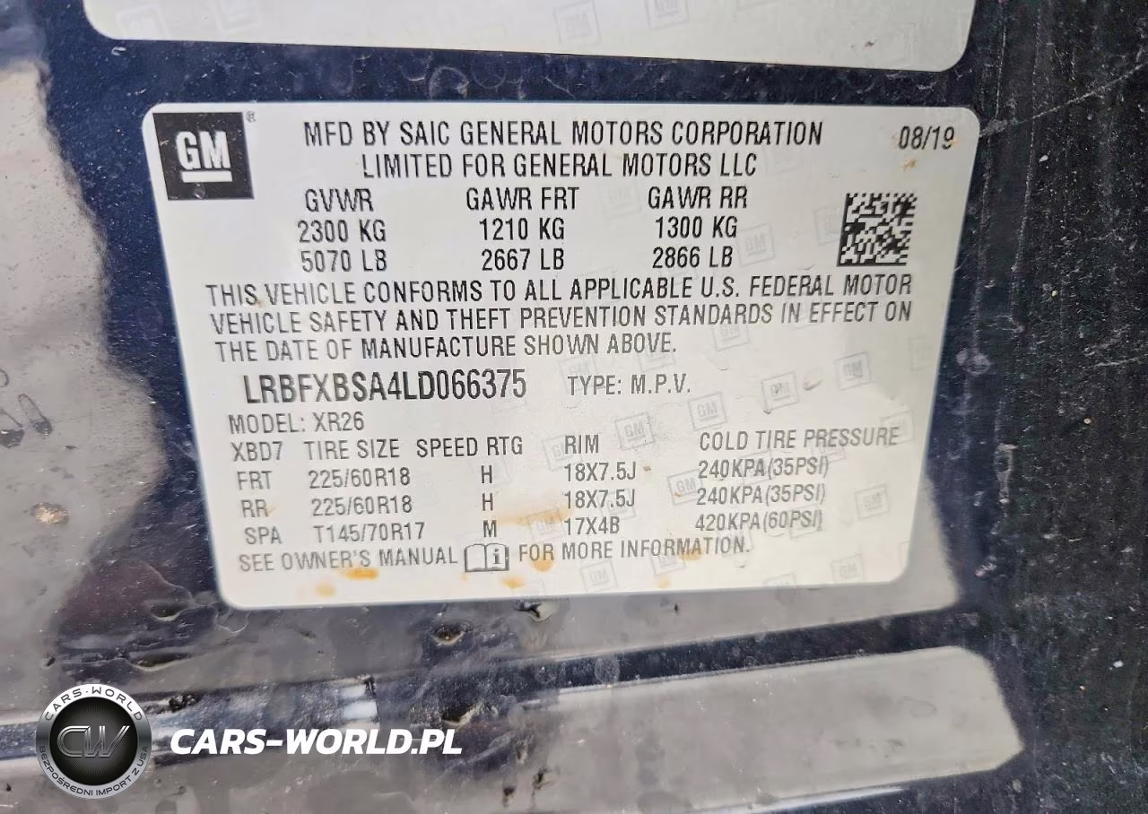2020 Buick Envision Preferred VIN:LRBFXBSA4LD066375 - 14
