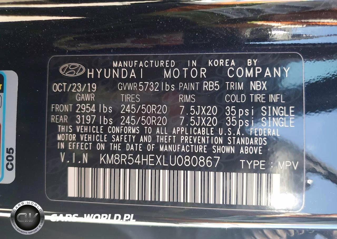 2020 Hyundai Palisade Limited VIN:KM8R54HEXLU080867 - 13