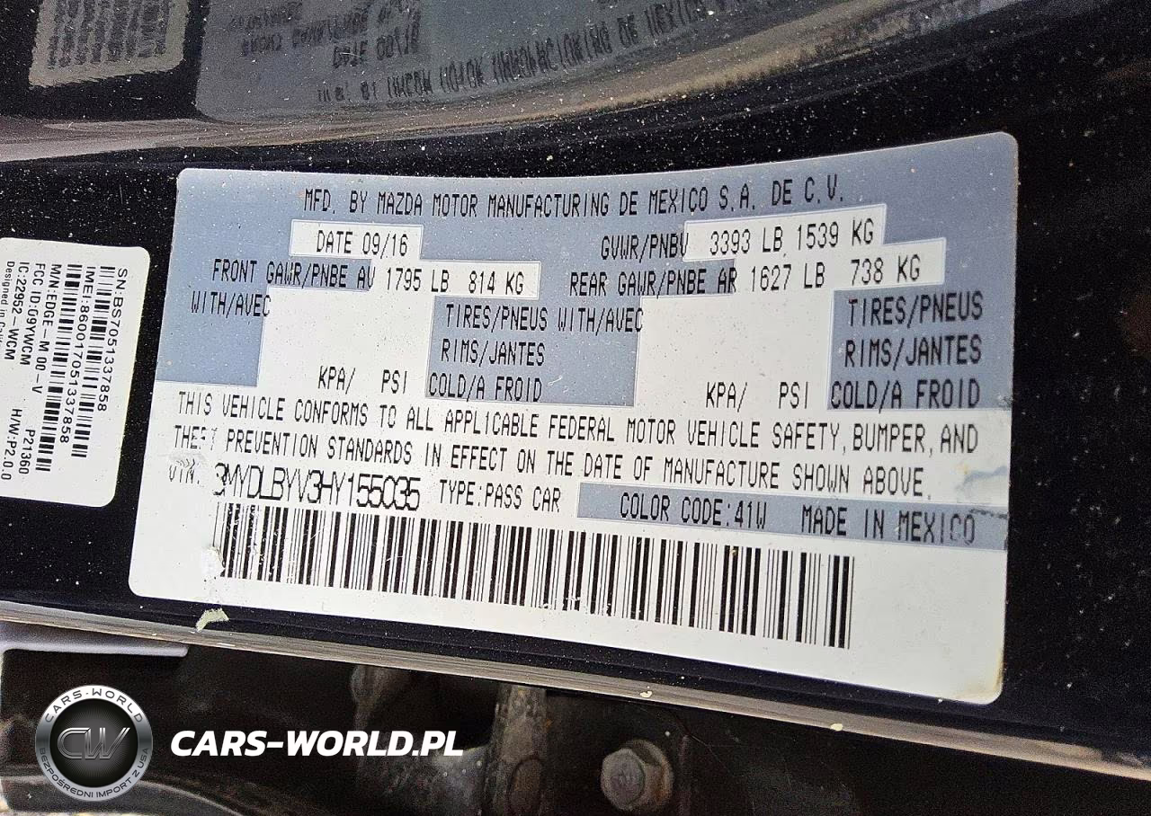 2017 Toyota Yaris Ia Base VIN:3MYDLBYV3HY155035 - 12