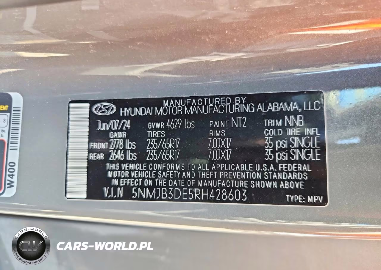 2024 Hyundai Tucson Sel VIN:5NMJB3DE5RH428603 - 13