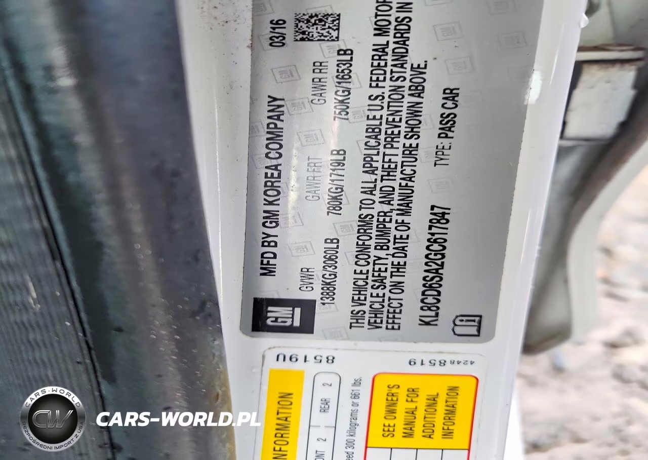 2016 Chevrolet Spark 1Lt VIN:KL8CD6SA2GC617847 - 12
