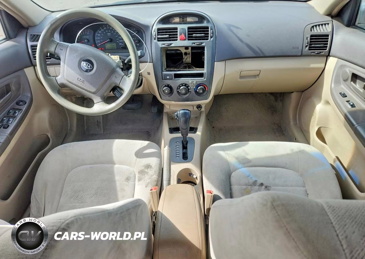 2004 Kia Spectra Lx VIN:KNAFE121745046499 - 8