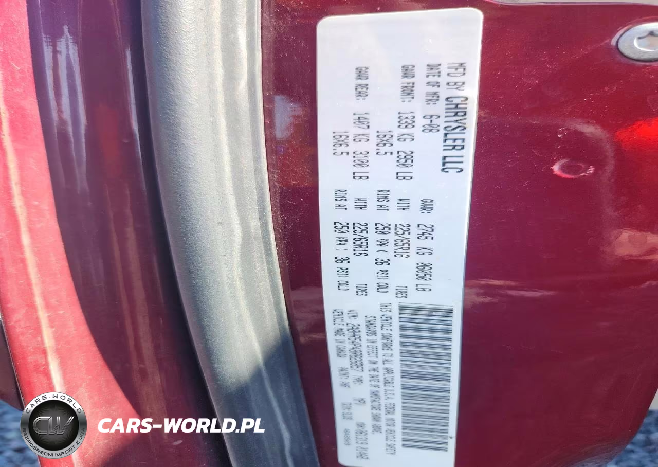 2008 Chrysler Town & Country Touring VIN:2A8HR54P48R826857 - 13
