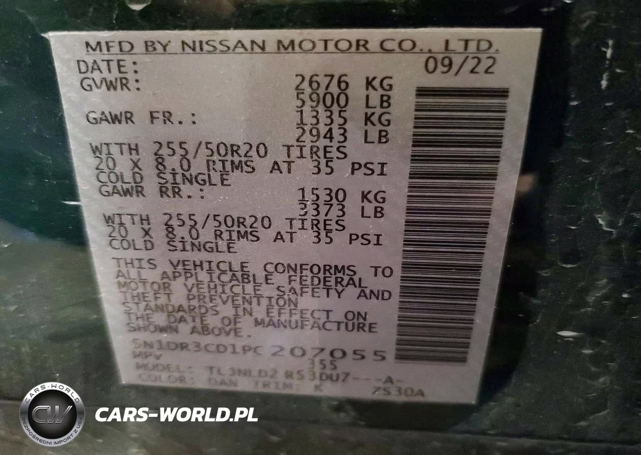 2023 Nissan Pathfinder Sl VIN:5N1DR3CD1PC207055 - 13