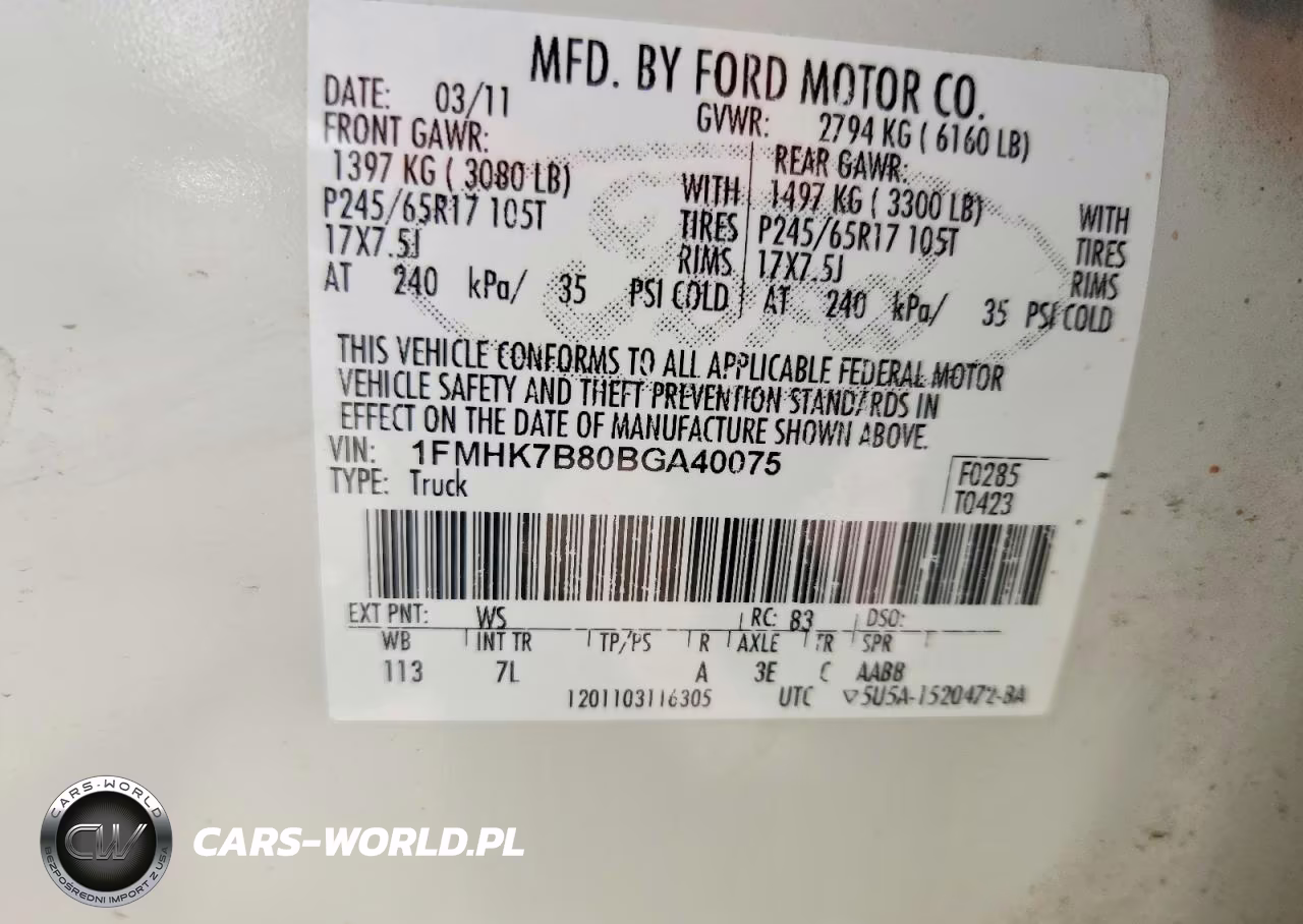 2011 Ford Explorer VIN:1FMHK7B80BGA40075 - 13