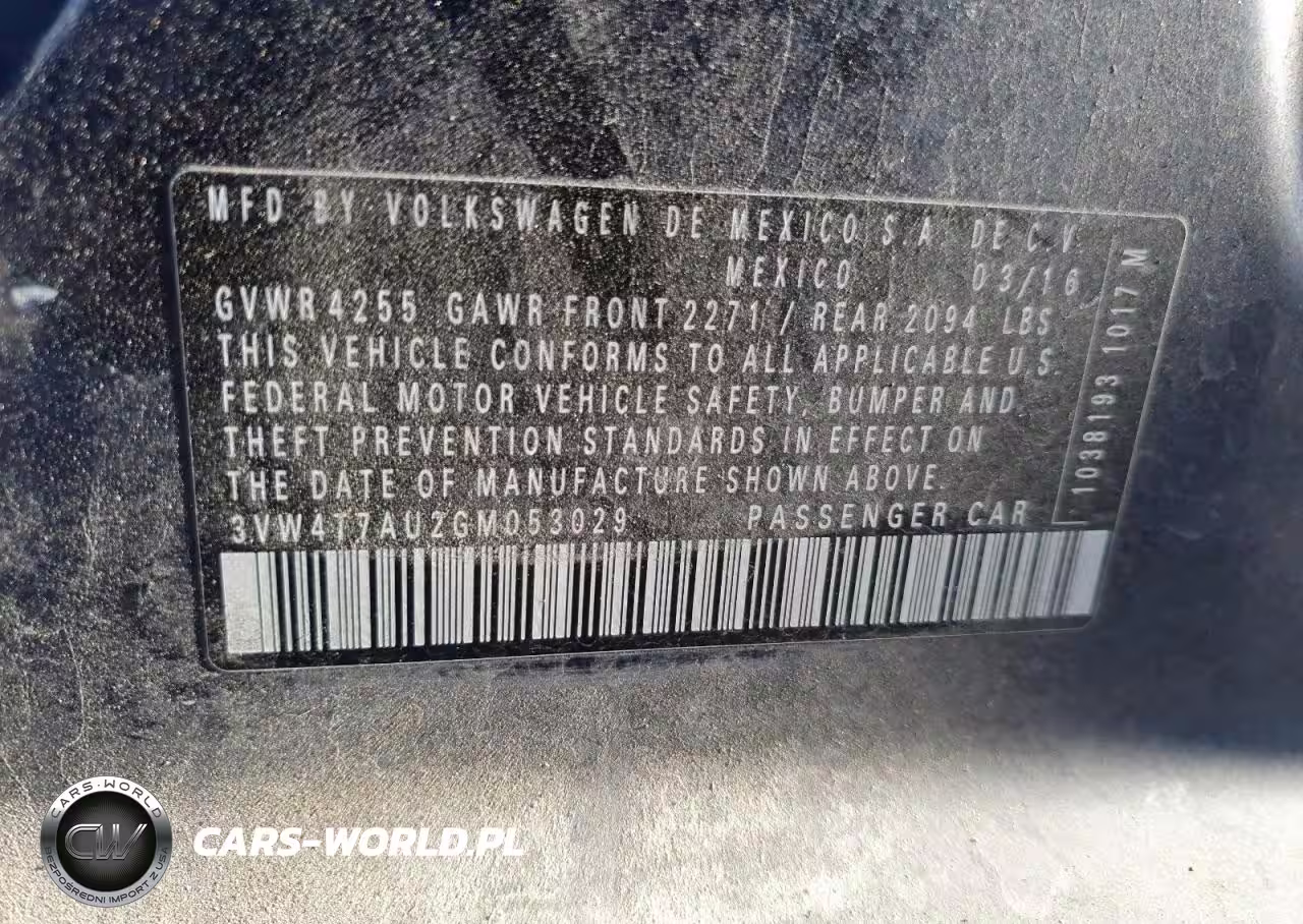 2016 Volkswagen Gti S-Se VIN:3VW4T7AU2GM053029 - 12