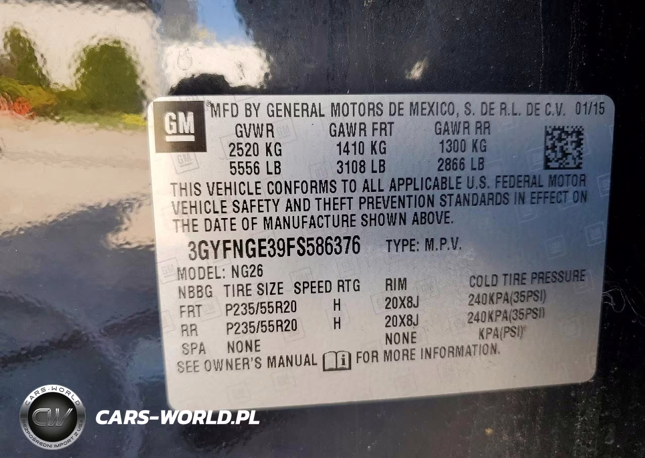 2015 Cadillac Srx Premium Collection VIN:3GYFNGE39FS586376 - 14