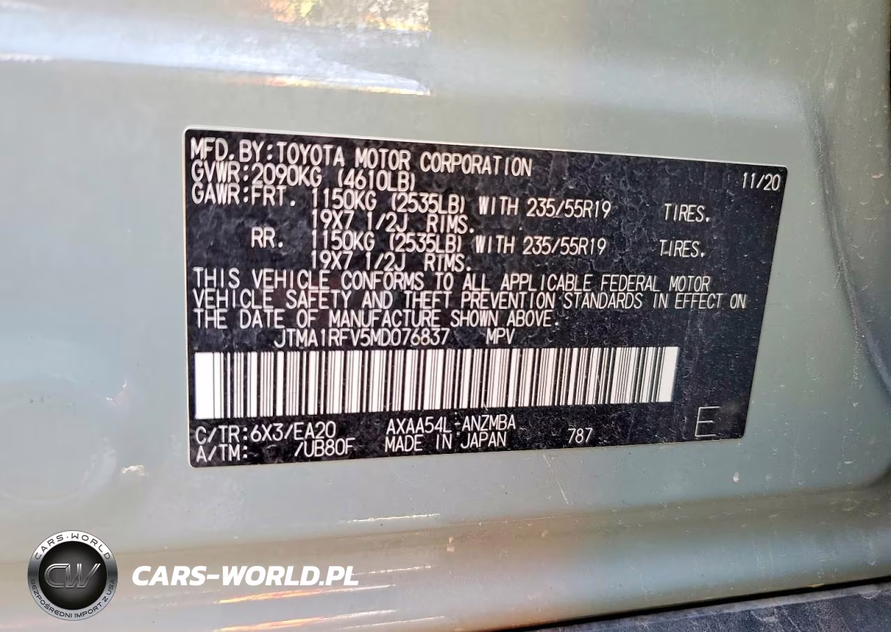 2021 Toyota Rav4 Xle Premium VIN:JTMA1RFV5MD076837 - 13
