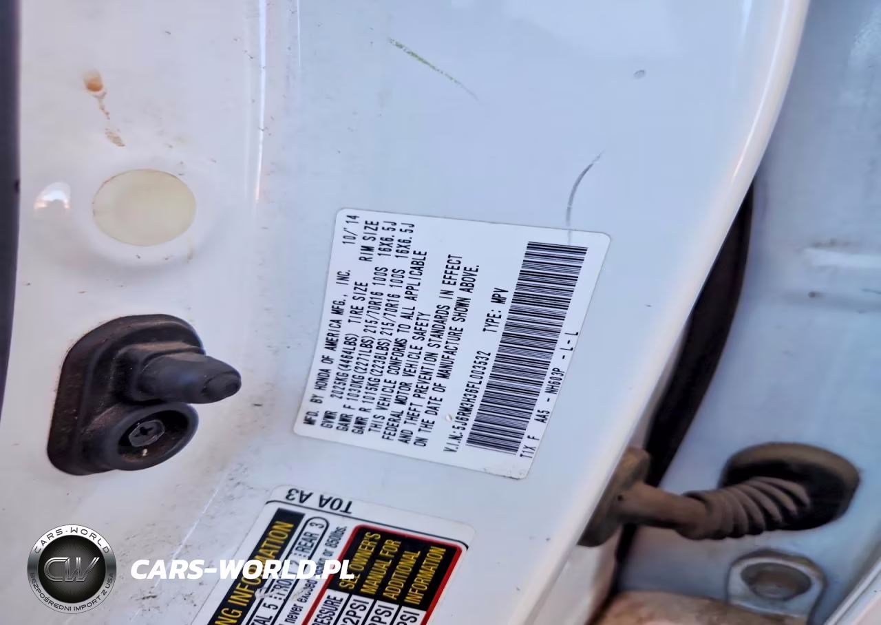 2015 Honda Cr-V Lx VIN:5J6RM3H36FL003532 - 13