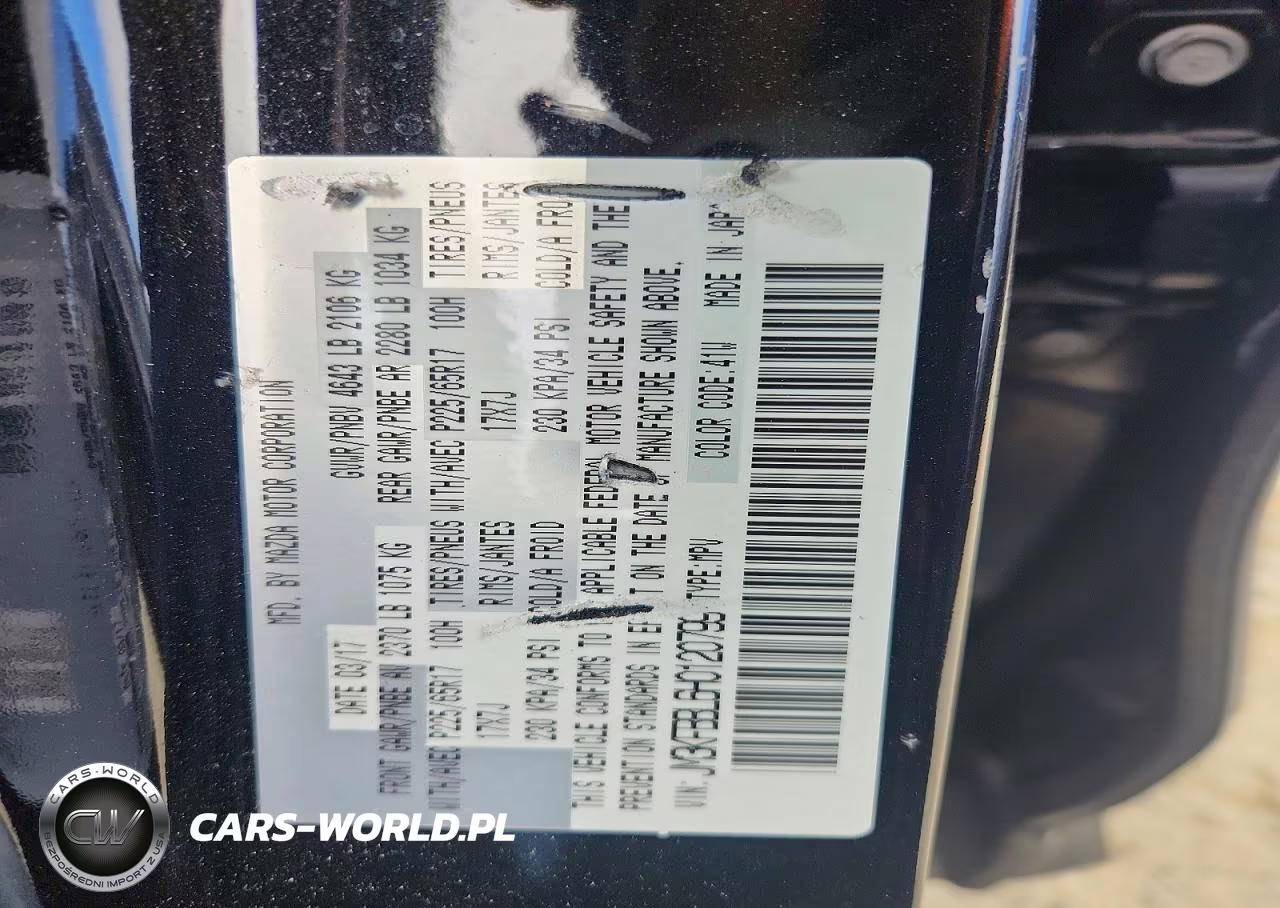 2017 Mazda Cx-5 Sport VIN:JM3KFBBL6H0120799 - 13