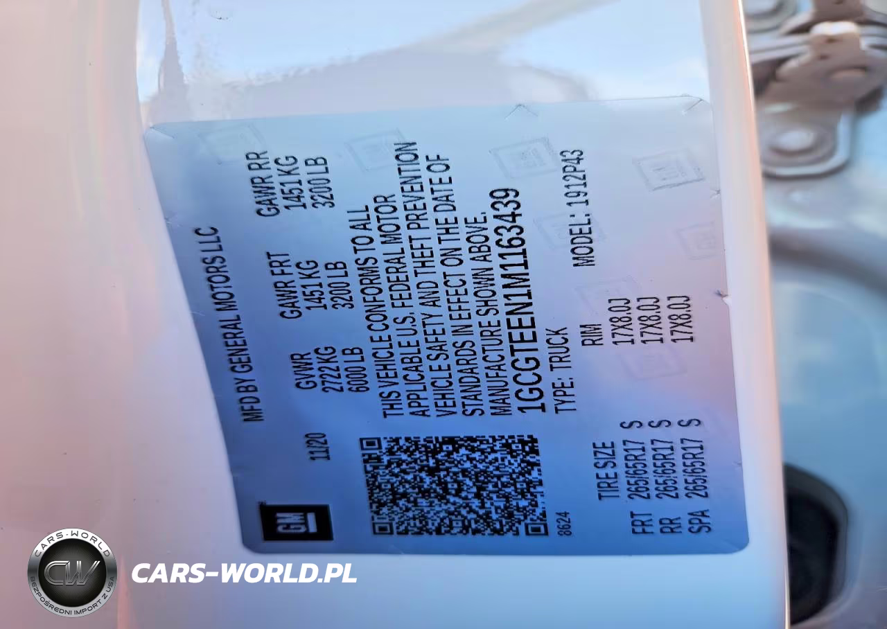 2021 Chevrolet Colorado Zr2 VIN:1GCGTEEN1M1163439 - 12